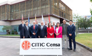 Visita del presidente del grupo Citic, Xi Guohua, a las instalaciones de Citic Censa en O Porriño