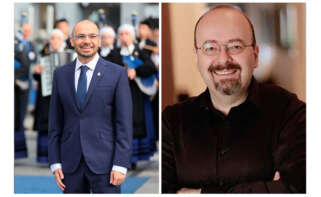 Demis Hassabis, CEO de DeepMind, y Derya Unutmaz, inmunólogo y experto en longevidad