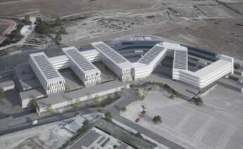Proyecto para la fase 2 del Hospital Universitario de Cáceres, que construirán Sacyr y Gévora / Junta de Extremadura