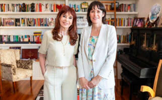 La portavoz nacional del BNG,Ana Pontón, se reúne con la expresidenta de Argentina Cristina Fernández de Kirchner