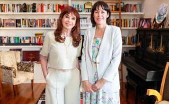 La portavoz nacional del BNG,Ana Pontón, se reúne con la expresidenta de Argentina Cristina Fernández de Kirchner