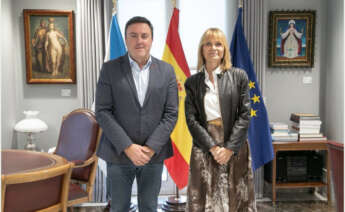 El presidente de la Diputación de A Coruña, Valentín González Formoso, recibió en su despacho de la institución provincial a la presidenta de la Diputación de Barcelona, Lluïsa Moret Sabidó / Deputación da Coruña