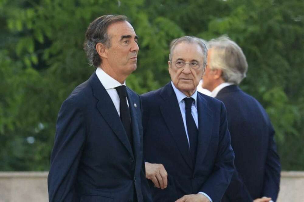 Juan Miguel Villar Mir junto a Florentino Pérez / Manuel Pinilla Cruces