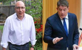 Xosé Valcárcel Doval, alcalde de Barbadás, y José Ramón Gómez Besteiro, secretario xeral del PSdeG