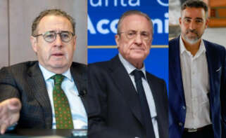 De izquierda a derecha José Luis Suárez (Copasa), Florentino Pérez (ACS) y Diego Vázquez Reino (Vázquez Reino)