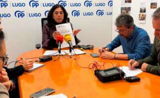 Elena Candia en rueda de prensa