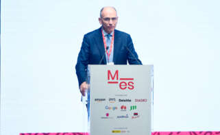 Enrico Letta, durante el 12º Congreso Anual de Multinacionales con España, en el Edificio Beatriz