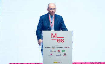 Enrico Letta, durante el 12º Congreso Anual de Multinacionales con España, en el Edificio Beatriz