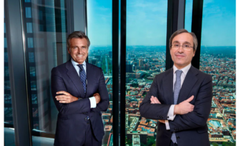 Gonzalo Sánchez y Héctor Flórez, responsables de PwC y Deloitte en España, en un montaje en la sede de PwC