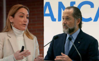 Marián Mouriño y Juan Carlos Escotet, presidentes del Celta de Vigo y el Deportivo de La Coruña