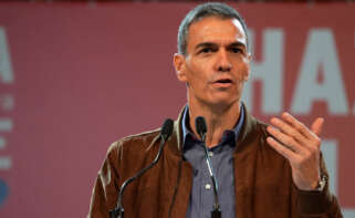 El presidente del Gobierno, Pedro Sánchez, participa en un acto electoral, en el Complejo Cultural San Francisco, a 14 de diciembre de 2025, en Cáceres, Extremadura (España)