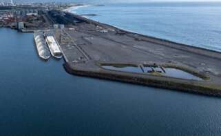 Proyección de cómo quedará la terminal de Port Kembla, en el estado australiano de Nueva Gales del Sur, que operará Reganosa tras adjudicarse un contrato de mantenimiento