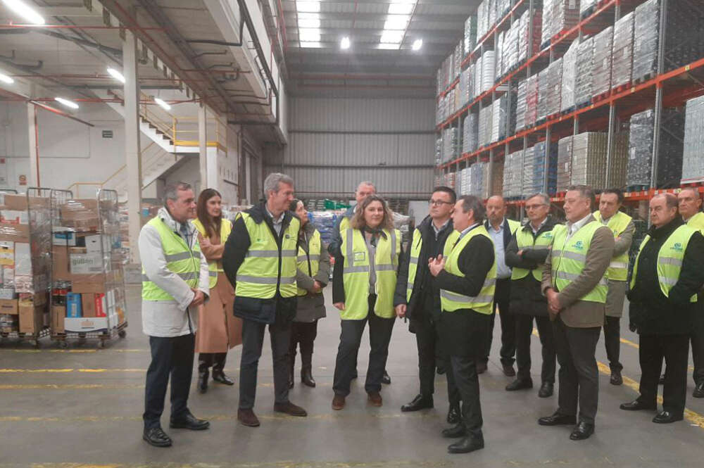 Visita del presidente de la Xunta, Alfonso Rueda, a las instalaciones de Gadis