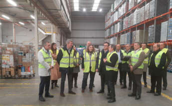 Visita del presidente de la Xunta, Alfonso Rueda, a las instalaciones de Gadis