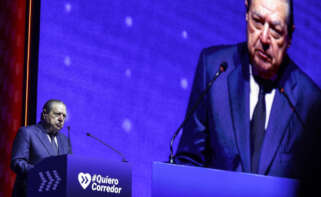 El empresario Vicente Boluda, interviene durante un acto para reivindicar el Corredor Mediterráneo, a 20 de noviembre de 2025, en Valencia, Comunidad Valenciana (España). Rober Solsona / Europa Press 20/11/2025