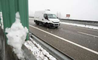 Nevada en la Autovía A6, a su paso por el Concello de As Nogais / Europa Press