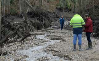 Rotura y desbordamiento de una antigua balsa minera en Monte Neme.