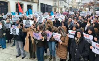 Protesta de personal del comercio textil en la provincia de A Coruña