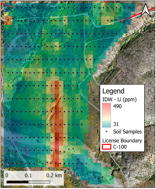 Mapa del nuevo yacimiento de litio dentro del proyecto de Savannah Resources