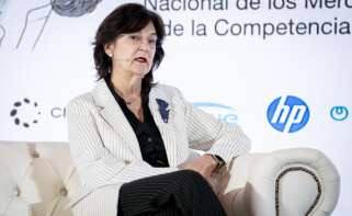 La presidenta de LA CNMC, Cani Fernández Vicién, durante la primera jornada del Forbes Spain Economic Summit 2025. A. Pérez Meca / Europa Press