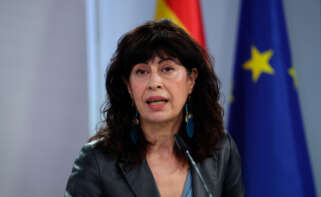 La ministra de Igualdad, Ana Redondo, durante la rueda posterior al Consejo de Ministros en el Palacio de la Moncloa