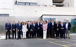 Imagen del acto con la firma del acuerdo de financiación entre el Igape y Seafood Legacy / Xunta