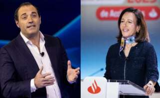 Antonio Filosa, CEO de Stellantis, y Ana Botín, presidenta de Banco Santander