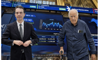 Arturo Gonzalo, CEO de Enagás, y Amancio Ortega, dueño de Pontegadea y fundador de Inditex