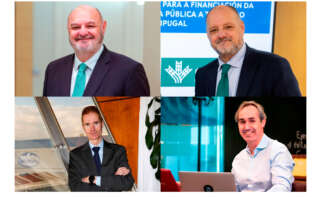 Arriba, José María y Jesús Antonio Méndez Álvarez-Cedrón; abajo, José Armando y Enrique Tellado Nogueira