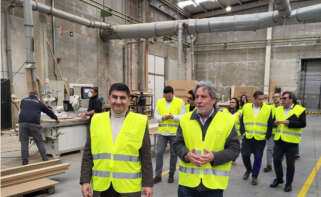 Pedro Blanco, delegado del Gobierno en Galicia, con Javier Pérez, presidente de Grupo Malasa
