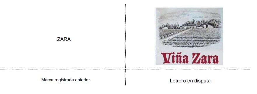 cuadro con los logos de Zara y Viña Zara