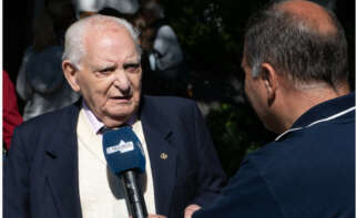 Imagen de archivo de Benito Blanco durante una entrevista / Federación de Sociedades Españolas de Argentina