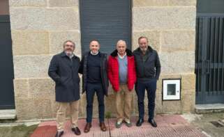 Rafael Toval, gerente de Seganosa, junto a David López, CEO del grupo Eurofesa, y Anselmo Palacios, expresidente de Seganosa / Presto