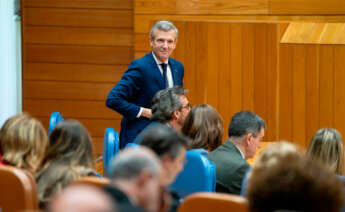 El presidente de la Xunta de Galicia, Alfonso Rueda, durante el Debate sobre el Estado de la Autonomía