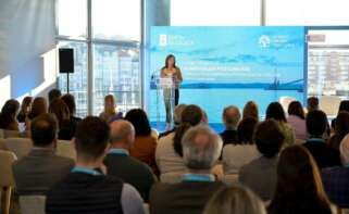 La conselleira de Medio Ambiente, Ángeles Vázquez, durante el I Foro Técnico de la Alianza Gallega por el Clima en Palexco (A Coruña) / Xunta