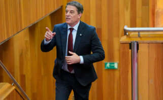 El portavoz del PSG-PSOE, José Ramón Gómez Besteiro, durante el Debate sobre el Estado de la Autonomía, a 8 de abril de 2026