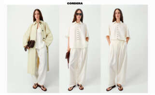 Montaje con algunas de las prendas de Cordera