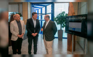 Visita del presidente de la Deputación da Coruña a Congalsa