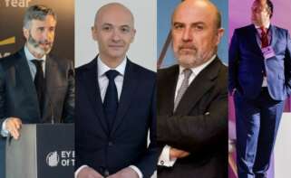 De izquierda a derecha, Enrique García Chillón (Profand), Óscar García Maceiras (Inditex), José Manuel Otero Alonso (Puentes) y Alfredo Ramos (R Cable)