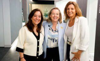 Inés Rey, Nadia Calviño y Ángeles Ríos