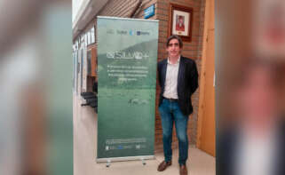 Cartel informativo del nuevo proyecto SILVO+ de Ence