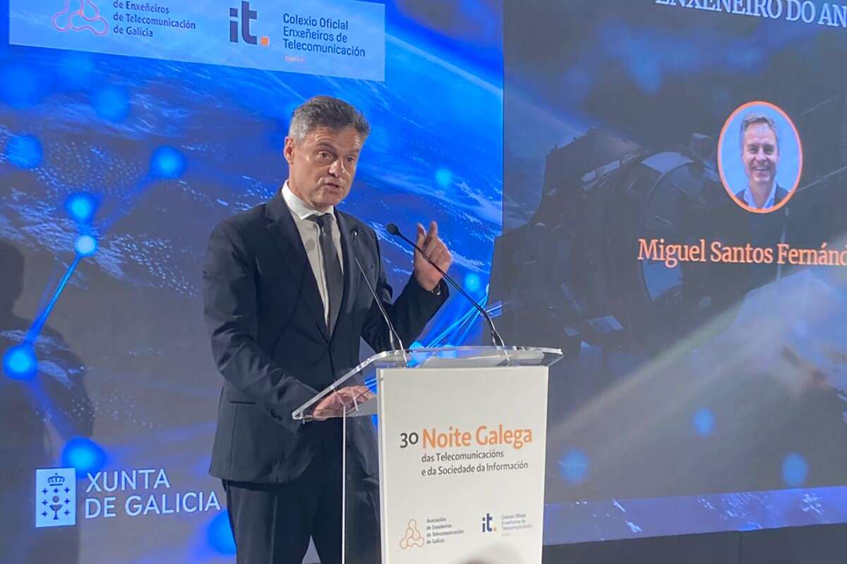 Los ingenieros de telecomunicaciones de Galicia premian a Miguel Santos, director de Tecnología de MasOrange