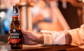 Botellín de cerveza Estrella Galicia