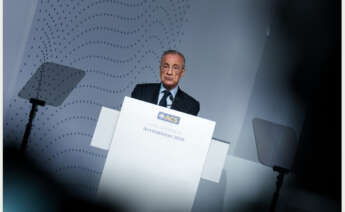 El presidente de ACS, Florentino Pérez, durante la junta de accionistas de ACS, en Ifema Madrid. Matias Chiofalo / Europa Press