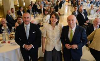 La conselleira de Economía e Industria, María Jesús Lorenzana, en un acto con la Confederación de Empresarios de A Coruña