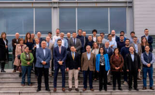 Foto de familia de la presentación del proyecto para crear un valle de hidrógeno transfronterizo del CTAG