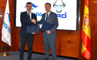 Justo Sierra, presidente de Urovesa, y Ricardo Domínguez, presidente de Navantia.