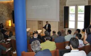 Valentín González Formoso, presidente da Deputación da Coruña, en la presentación del Atlas Urbano de la Sostenibilidad en Galicia