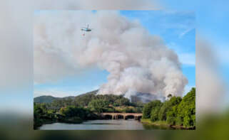 Incendio registrado en Padrón