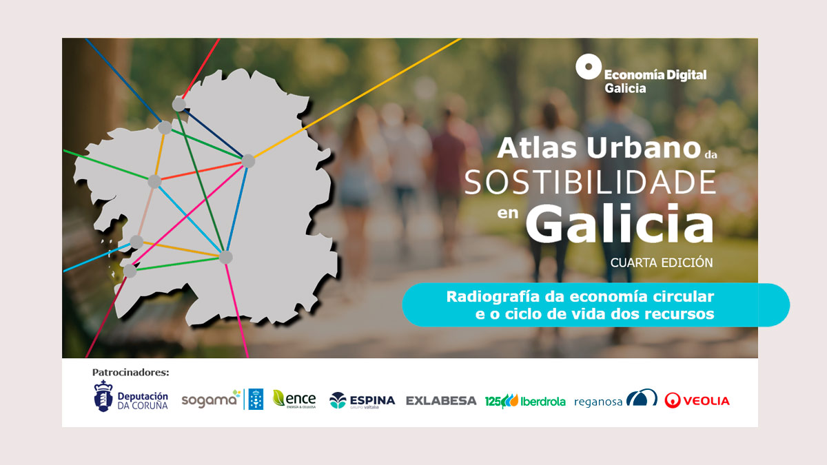 La economía circular en las siete ciudades, eje de la nueva edición del Atlas Urbano de la Sostenibilidad en Galicia